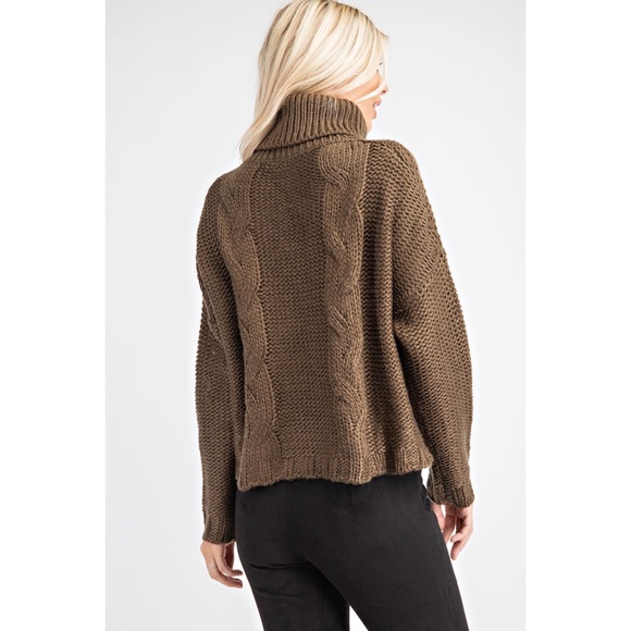 Cable Turtleneck Sweater - Picture 7 of 8